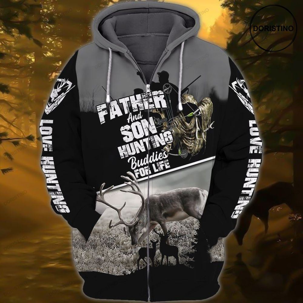 Fathers Day Father And Son Hunting Buddies For Life Love Hunting 1 Limited Edition 3d Hoodie
