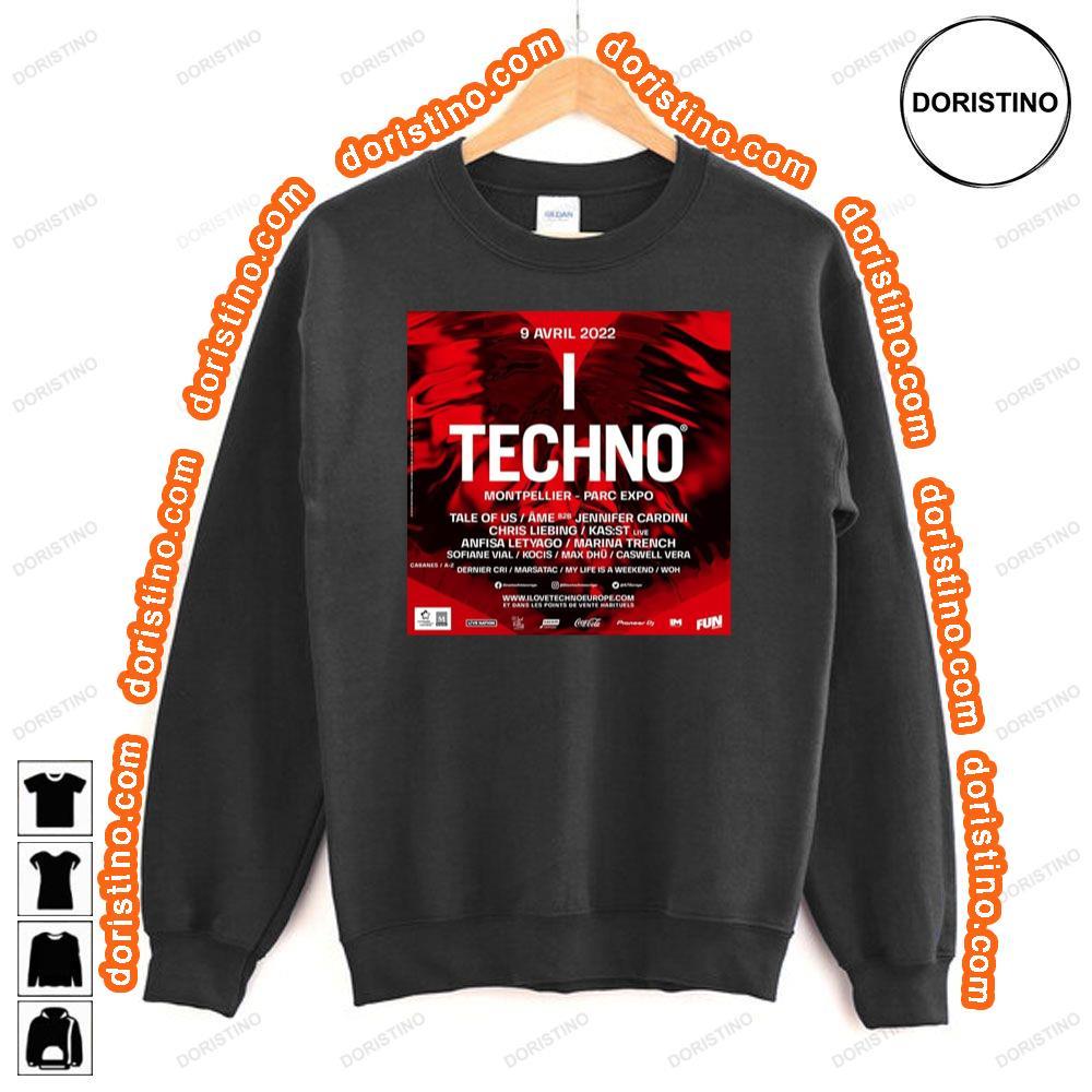 I Love Techno Europe 2024 Dates Shirt