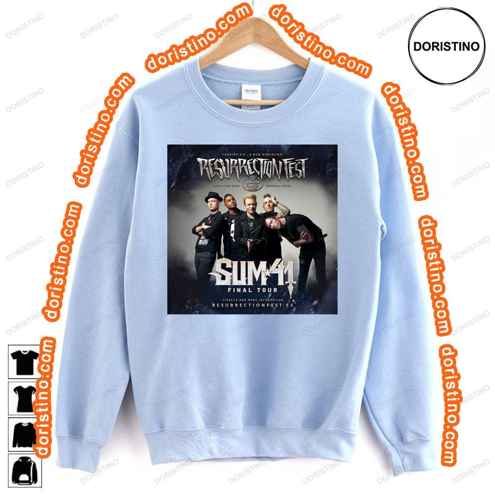 Resurrection Fest Sum 41 Final Tour Tshirt Sweatshirt Hoodie