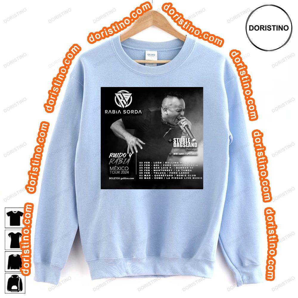 Ruidoyrabiatour Conciertosmx Oferta2x1 Vveloenvivo Msicaenvivo Rabiasorda Mexico 2024 Tshirt Sweatshirt Hoodie