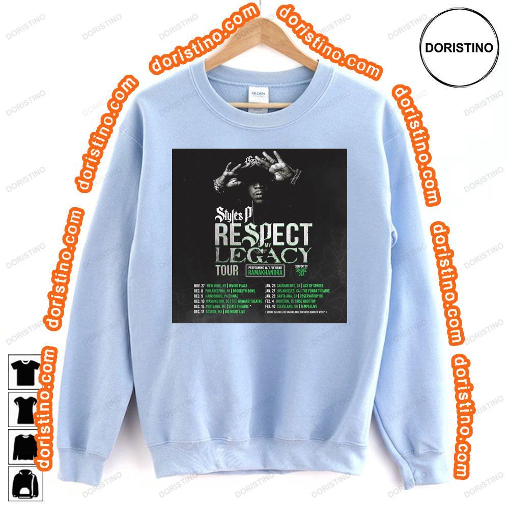 Styles P 2024 Tour Respect Legacy Dates Sweatshirt Long Sleeve Hoodie