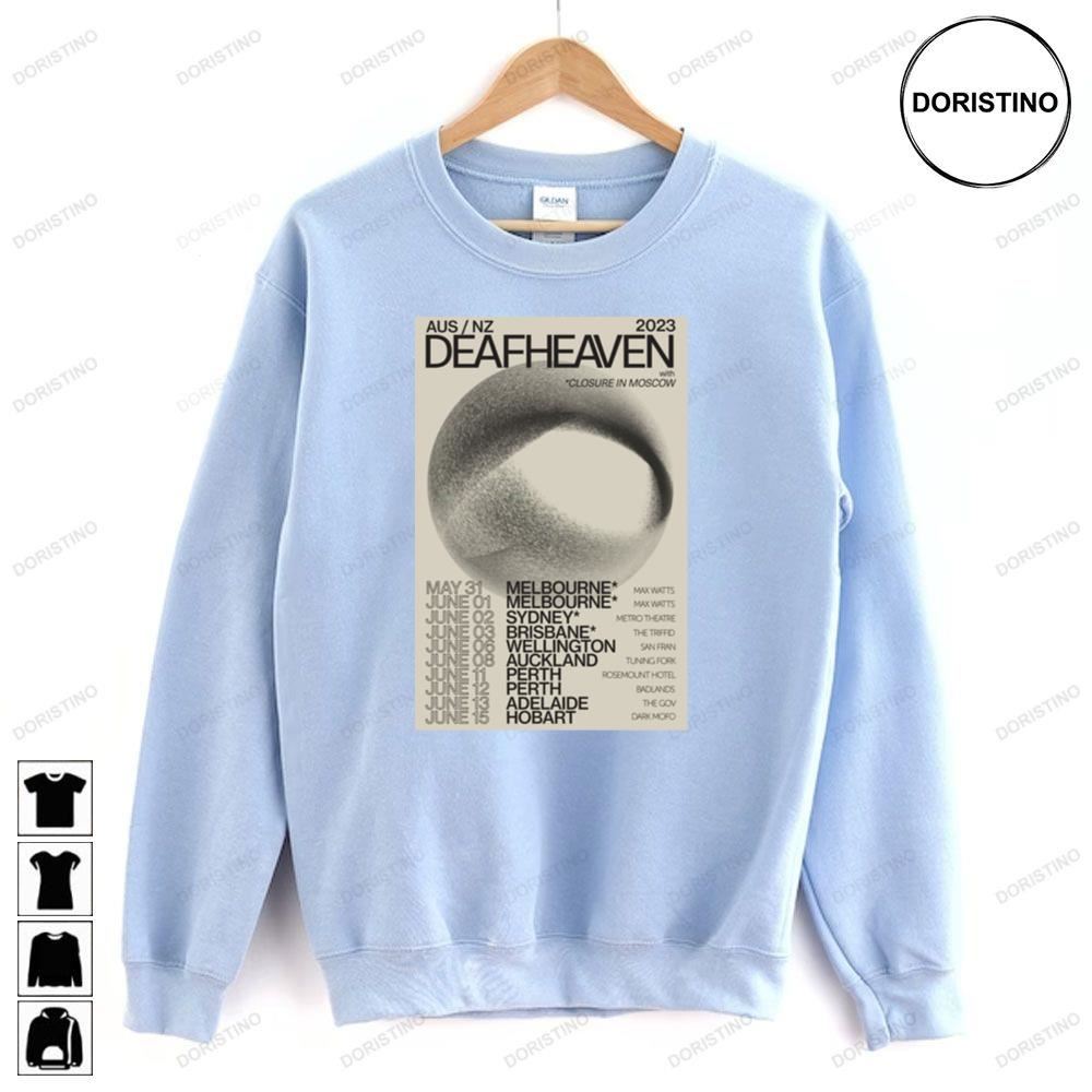 Deafheaven Aus Nz 2023 Tour Dates Limited Edition T-shirts