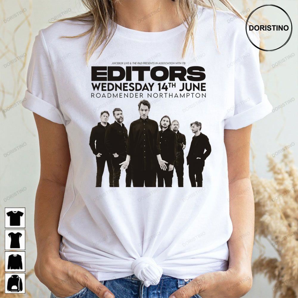 Editors Roadmender Northampton 2023 Tour Awesome Shirts