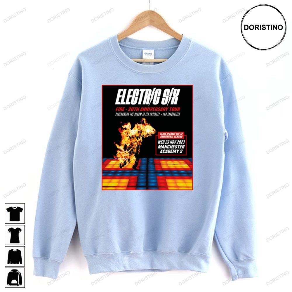 Electric Six Fire 20th Anniversary 2023 Limited Edition T-shirts