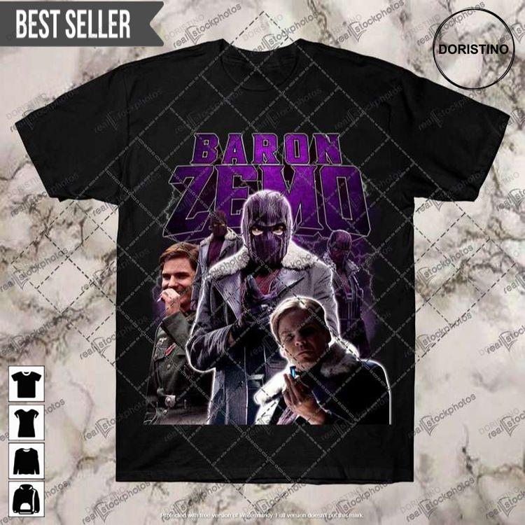 Baron Zemo Vintage Black Doristino Limited Edition T-shirts