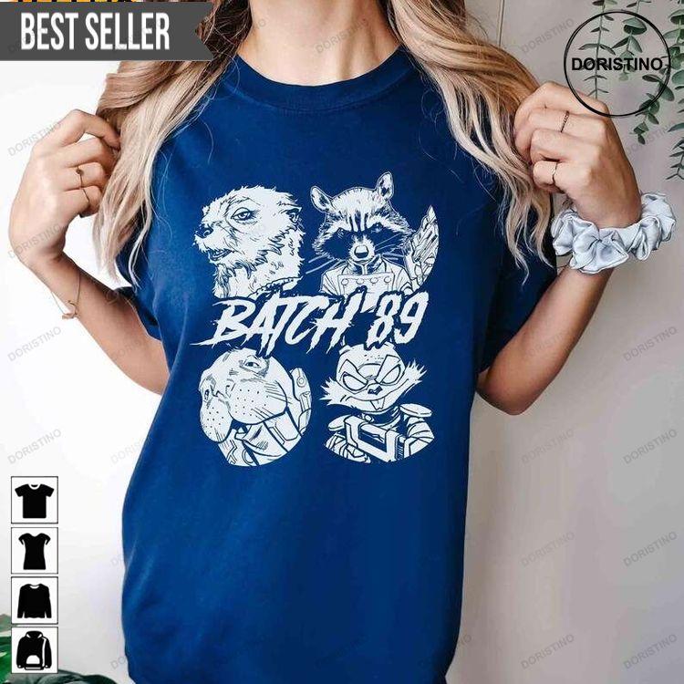 Batch 89 Rocket Racoon And Friends Guardians Of The Galaxy Short-sleeve Doristino Limited Edition T-shirts