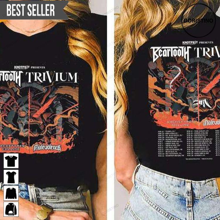 Beartooth And Trivium Summer Tour 2023 Short-sleeve Doristino Trending Style