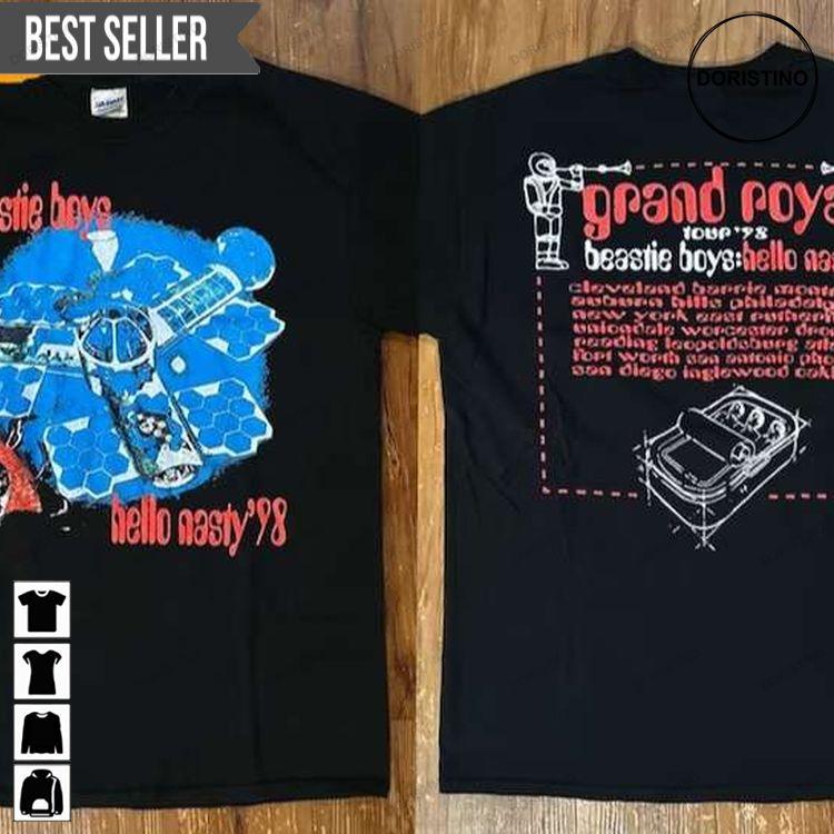Beastie Boys Hello Nasty Grand Royal Tour 1998 Short-sleeve Doristino Limited Edition T-shirts