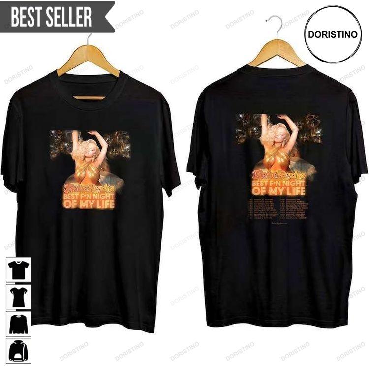 Bebe Rexha Best Fn Night Of My Life Tour 2023 Concert Music Short-sleeve Doristino Trending Style