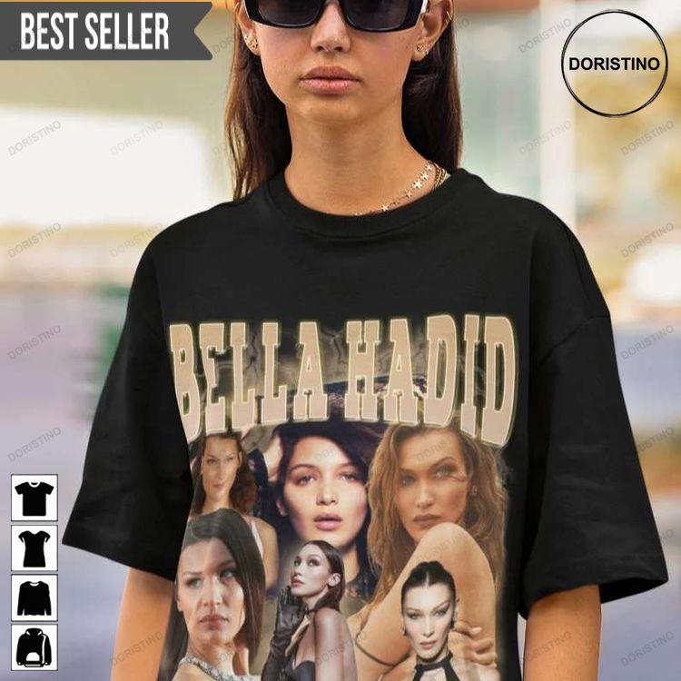 Bella Hadid Supermodel Black Doristino Limited Edition T-shirts