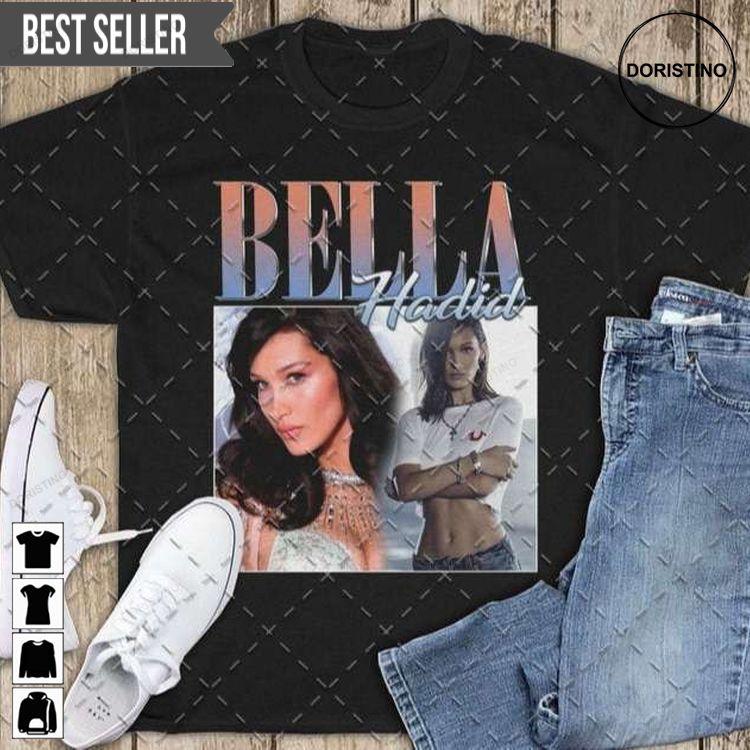 Bella Hadid Unisex Graphic Doristino Limited Edition T-shirts