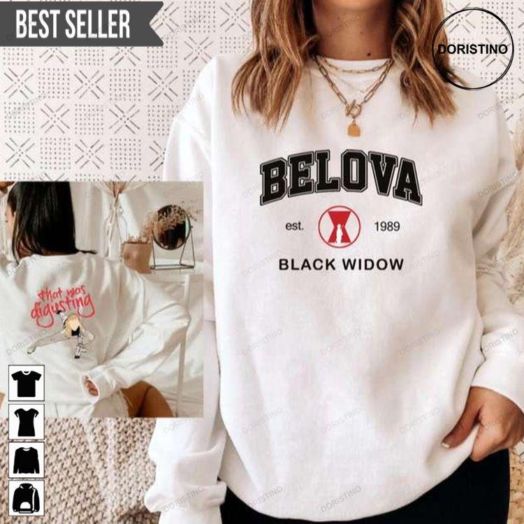 Belova 1989 That Was Disgusting Inspired Black Widow Doristino Limited Edition T-shirts