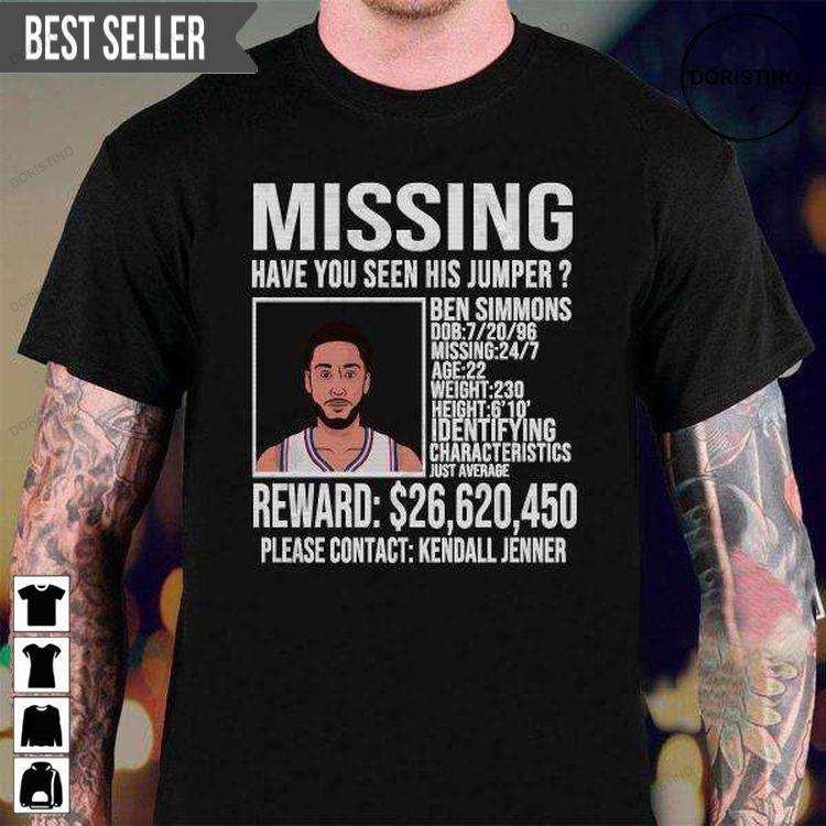 Ben Simmons Missing Jump Shot For Men And Women Doristino Awesome Shirts