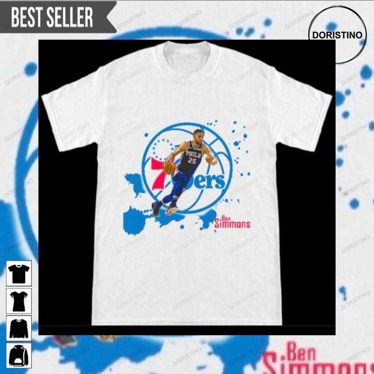 Ben Simmons Splash Philadelphia Sixers Doristino Limited Edition T-shirts