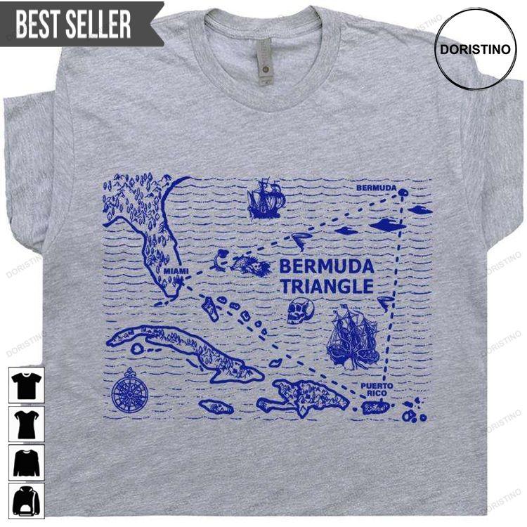 Bermuda Triangle Map Caribbean Doristino Awesome Shirts