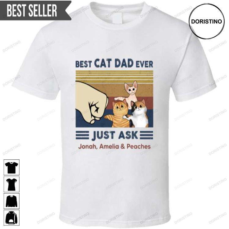 Best Cat Dad Ever Unisex Doristino Limited Edition T-shirts