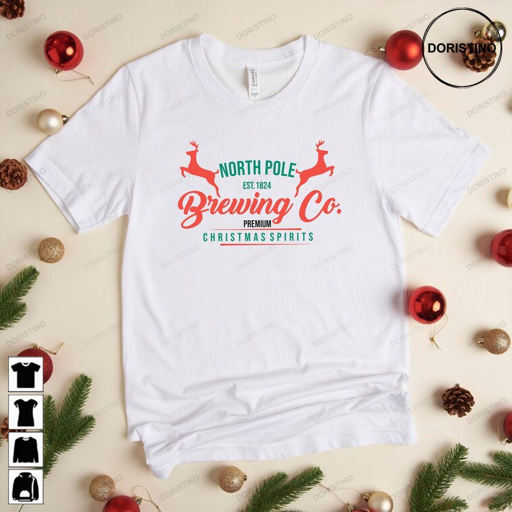 North Pole Brewing Co T- Christmas Christmas Spirit Brewing Co North Pole Brewing Co Awesome Shirts