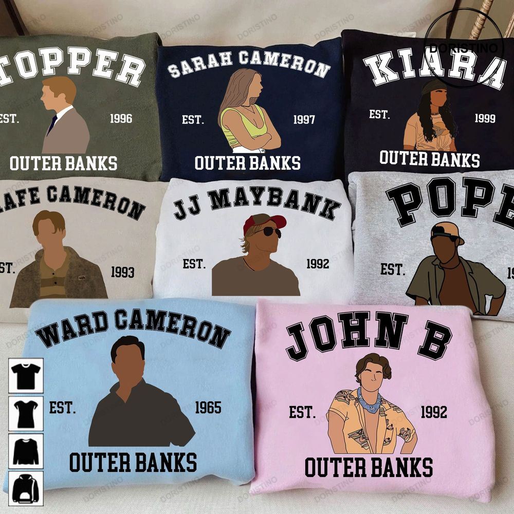 Outer Banks Characters Outer Banks Crewneck Outer Banks Limited Edition T-shirts