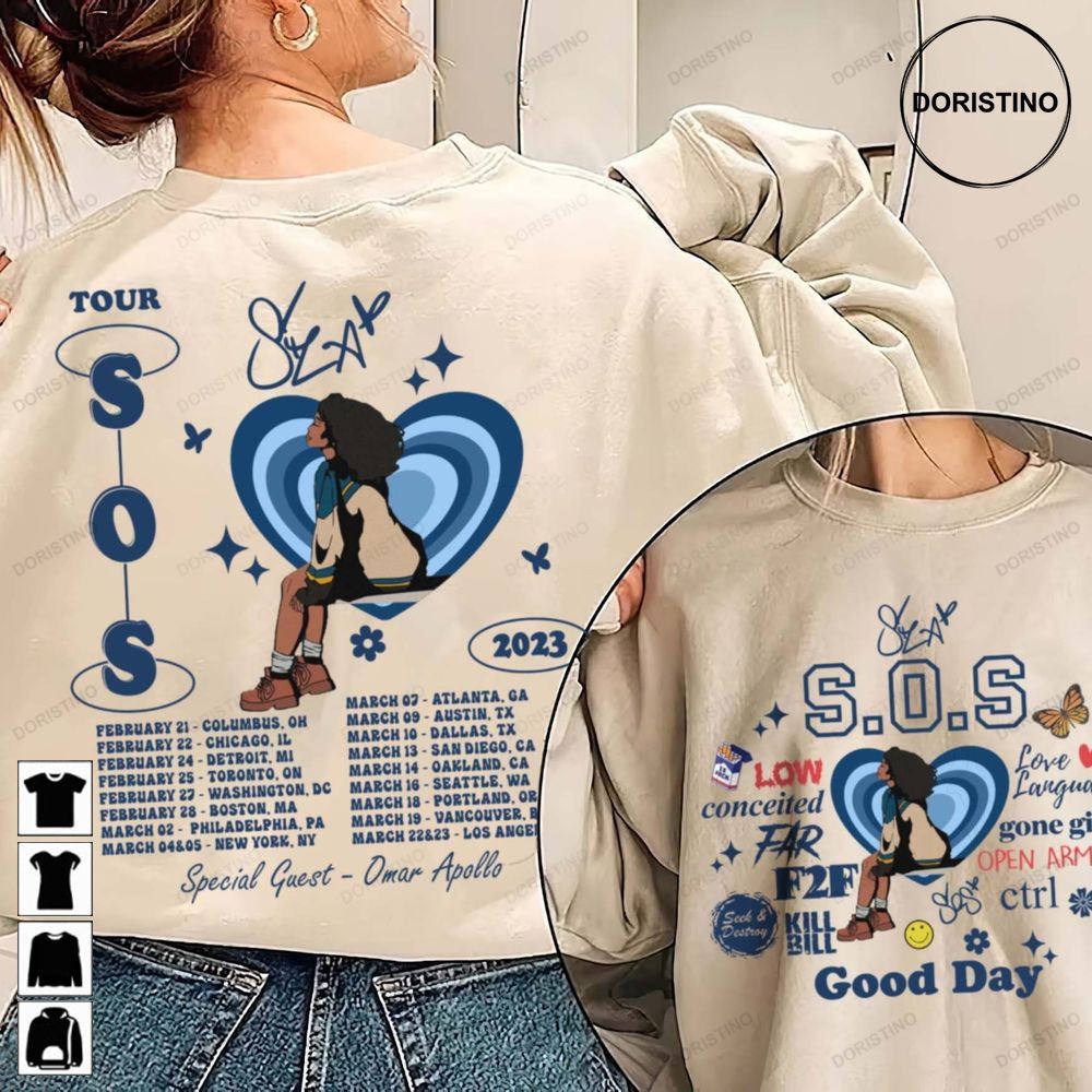 Sza Sos Tour 2023 Sza Sos Full Tracklist Sza Sos Album Bill Kill Low Ghost At The Machine Awesome Shirts