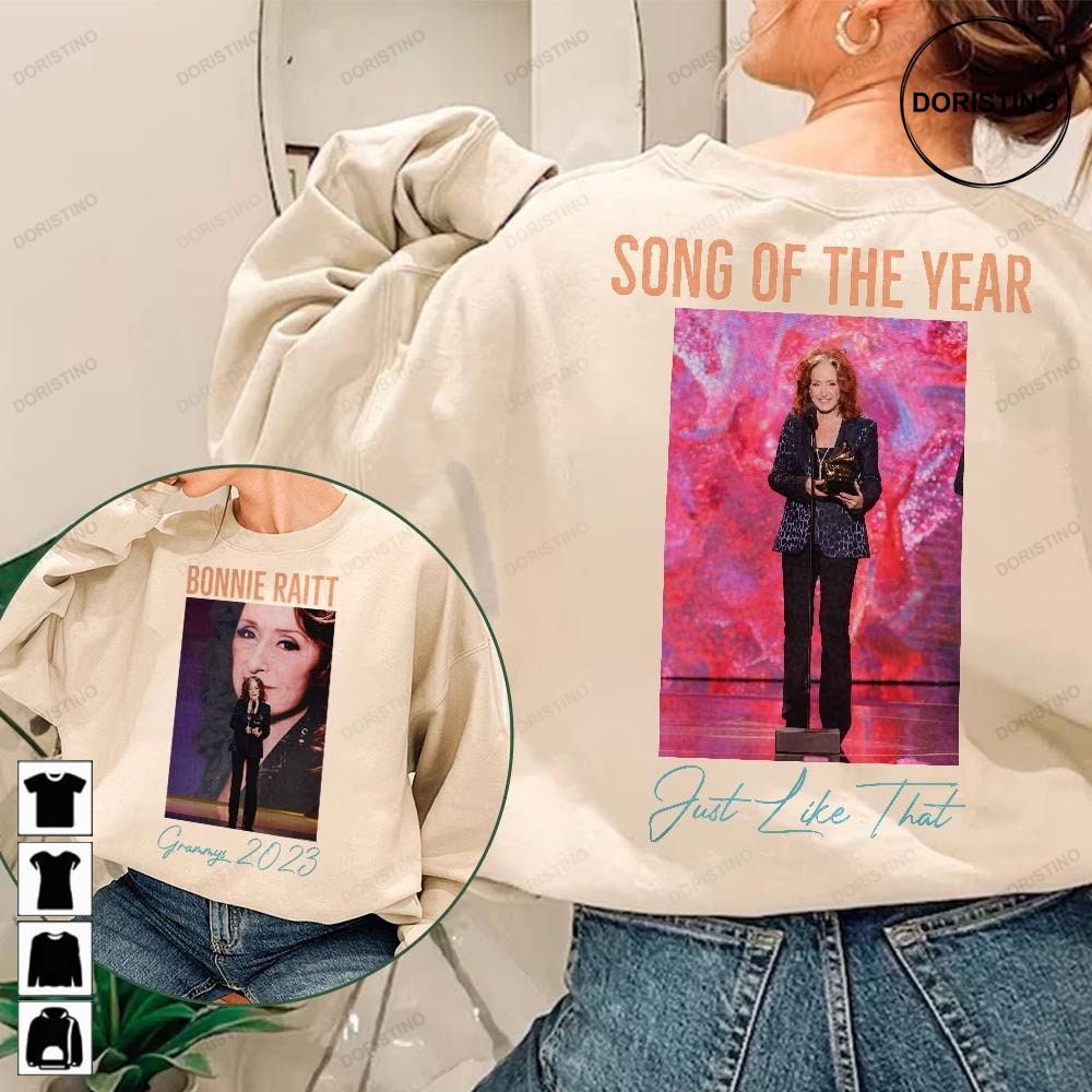 The Grammys 2023 Bonnie Raitt Wins Song Of The Year For Just Like That At 2023 Grammys World Tour Music 2023 Graphic Tee Limited Edition T-shirts