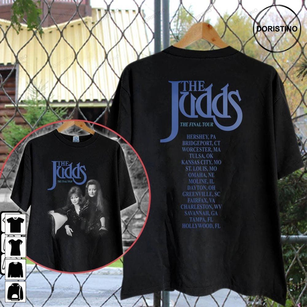 The Judds Final Tour 2023 Double Sided The Judds Country Music World Tour 2023 Retro Graphic Trending Style