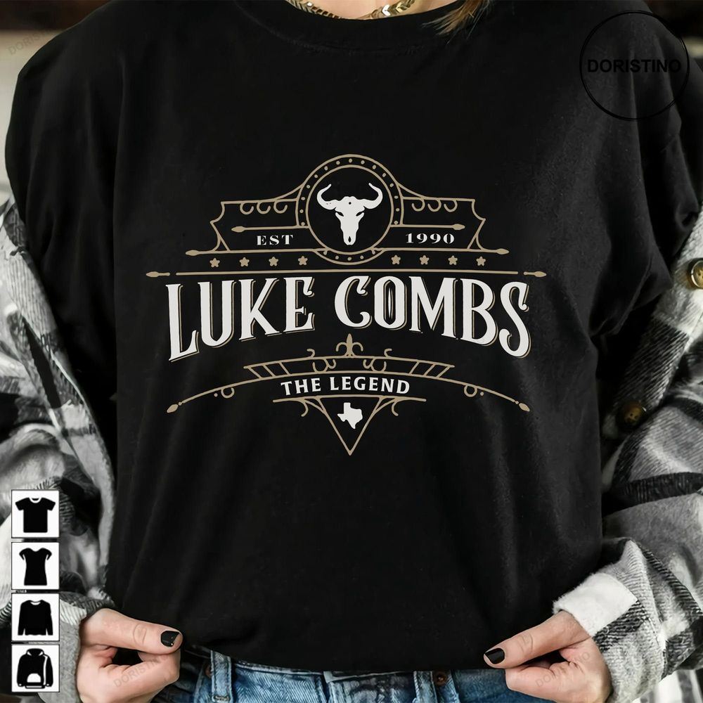 The Legend Luke Combs 1990 Cowboy Luke Combs Tour 2023 Cowgirl Tee Music Fan Gift Combs Tour 2022 Awesome Shirts