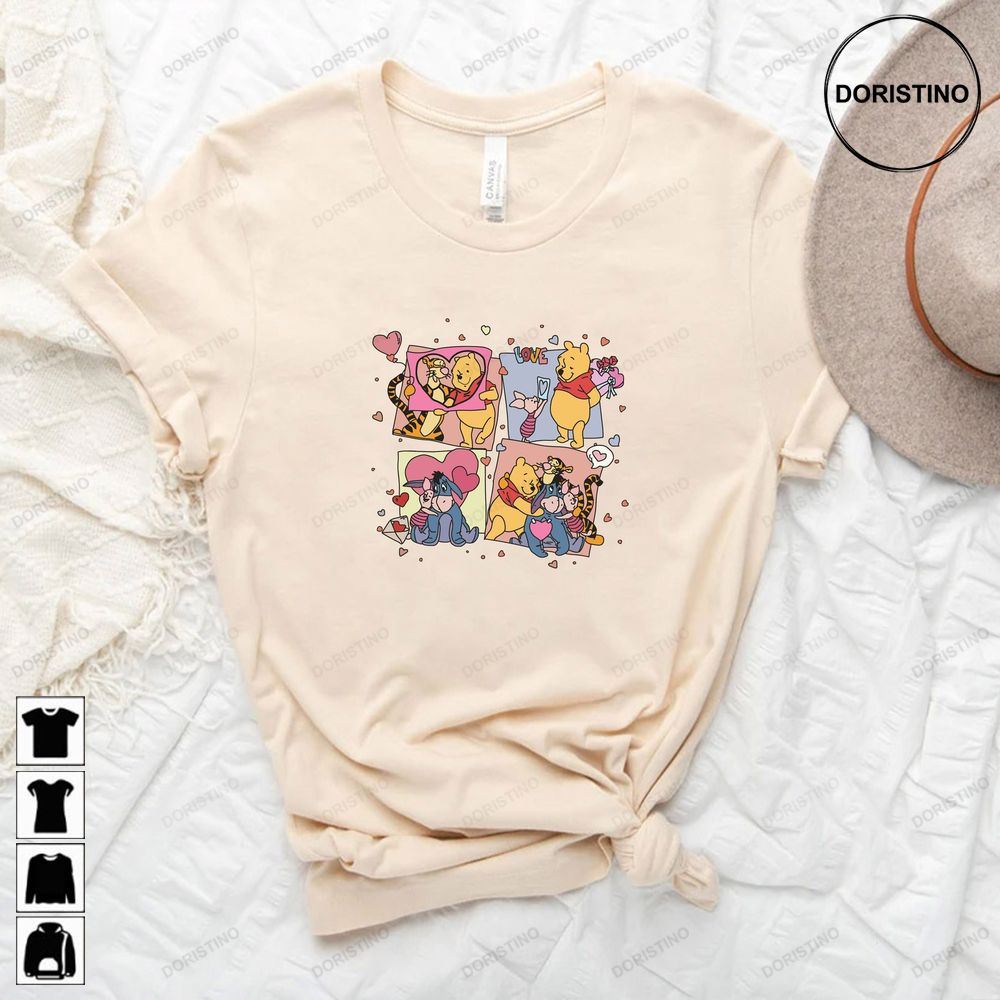 The Pooh Winnie The Pooh Ears Pigle Pooh Bear Tee Disney Couple Birthday Tee Disney Trip 3lfqw Limited Edition T-shirts