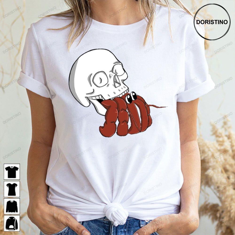Hermit Skull 2 Doristino Hoodie Tshirt Sweatshirt