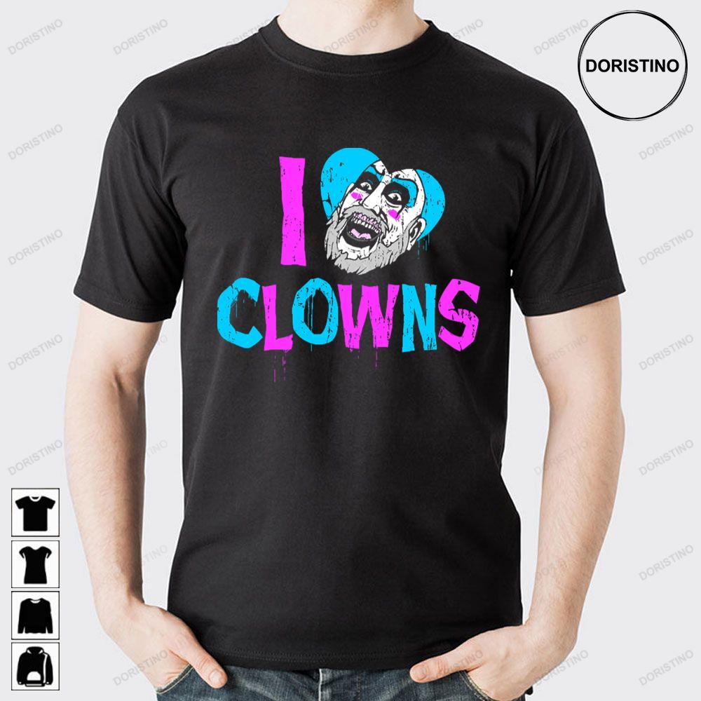 I Heart Clowns House Of 1000 Corpses 2 Doristino Hoodie Tshirt Sweatshirt