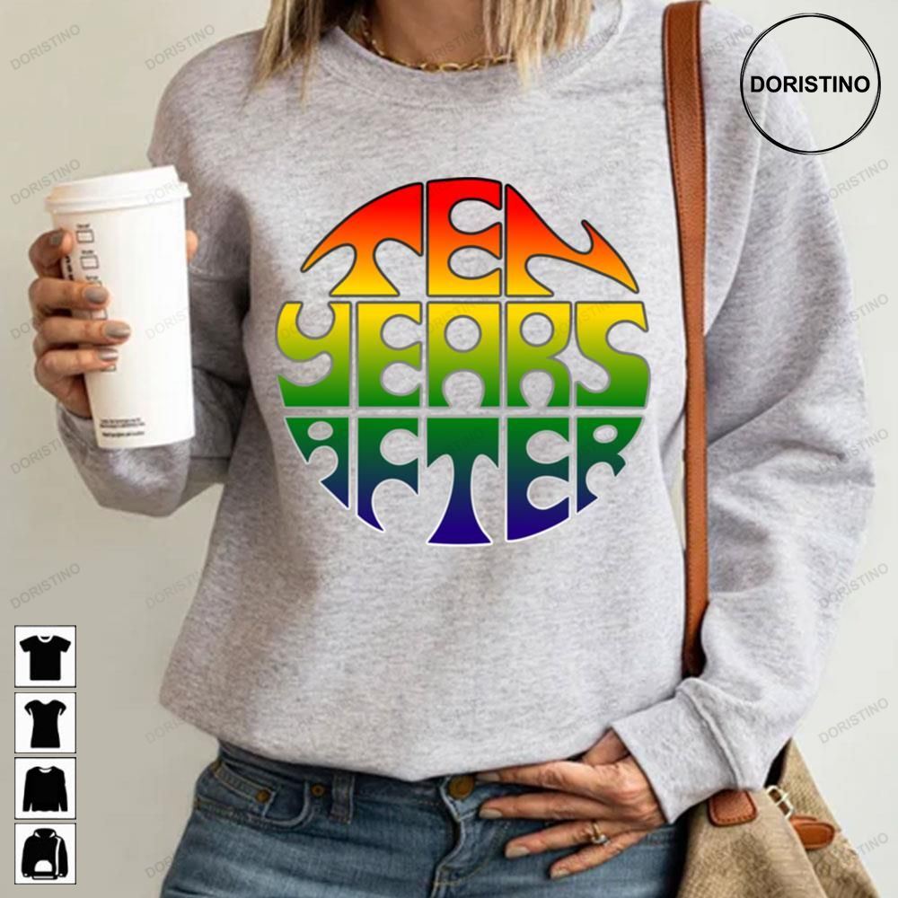 Ten Years After Rainbow Logo Limited Edition T-shirts