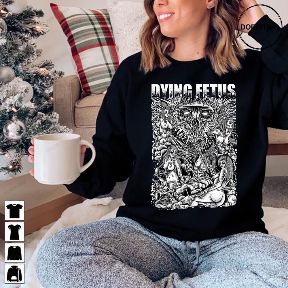 Dying Fetus White Artwork Trending Style