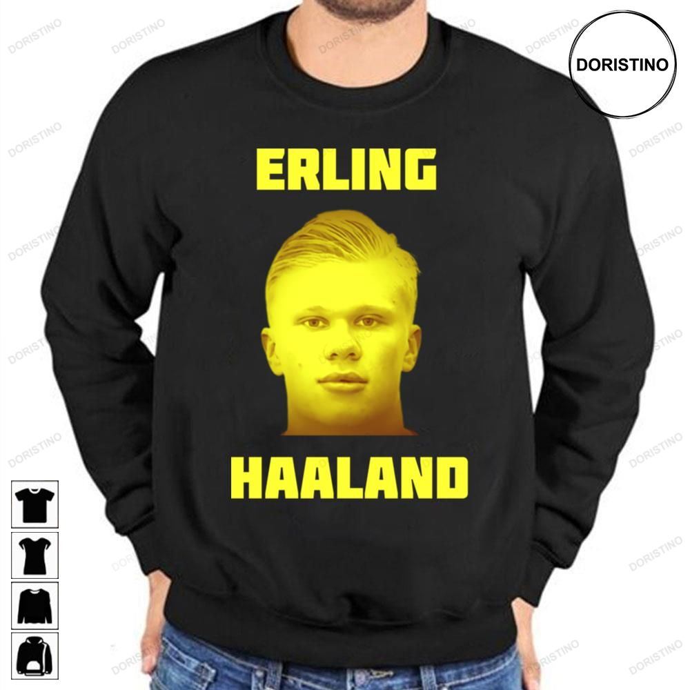 Erling Haaland Amazing Footballer Yellow Artwork Trending Style