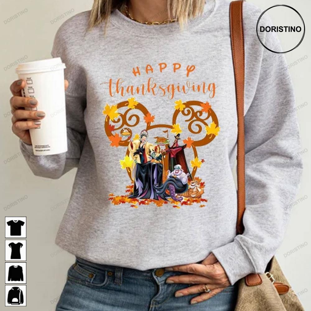 Evil Witch Disney Happy Thanksgiving Awesome Shirts