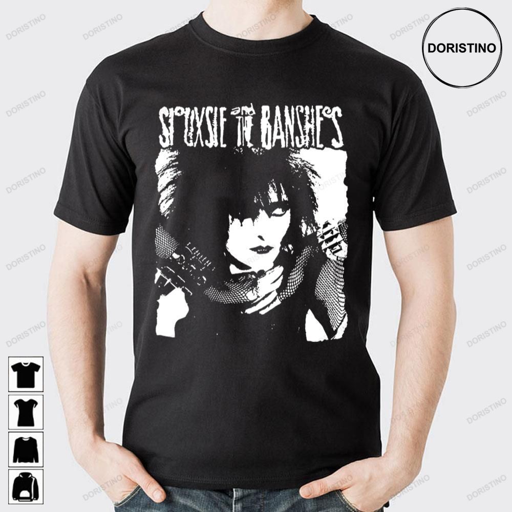 White Art Siouxsie And The Banshees Band Doristino Limited Edition T-shirts