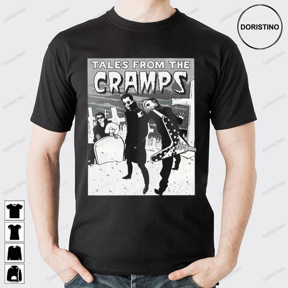 White Art Tales From The Cramps Doristino Limited Edition T-shirts