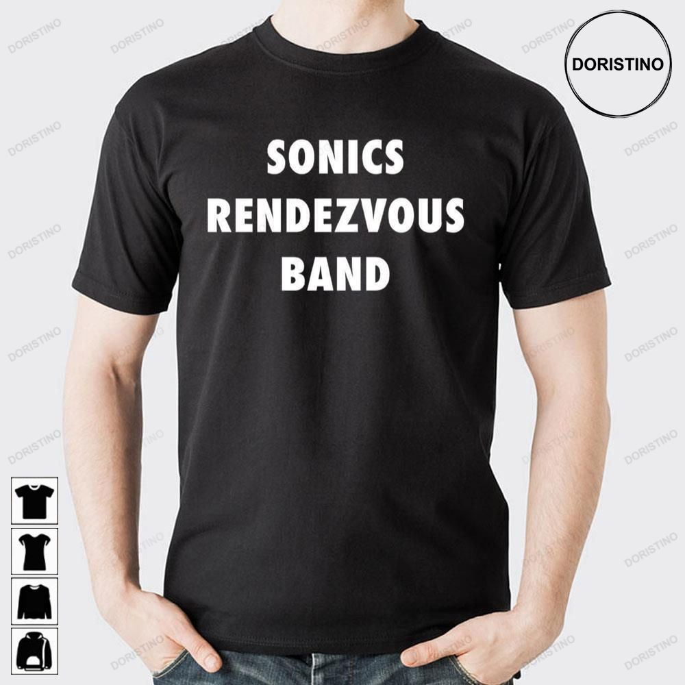 White Art Text Sonics Rendezvous Band Doristino Limited Edition T-shirts