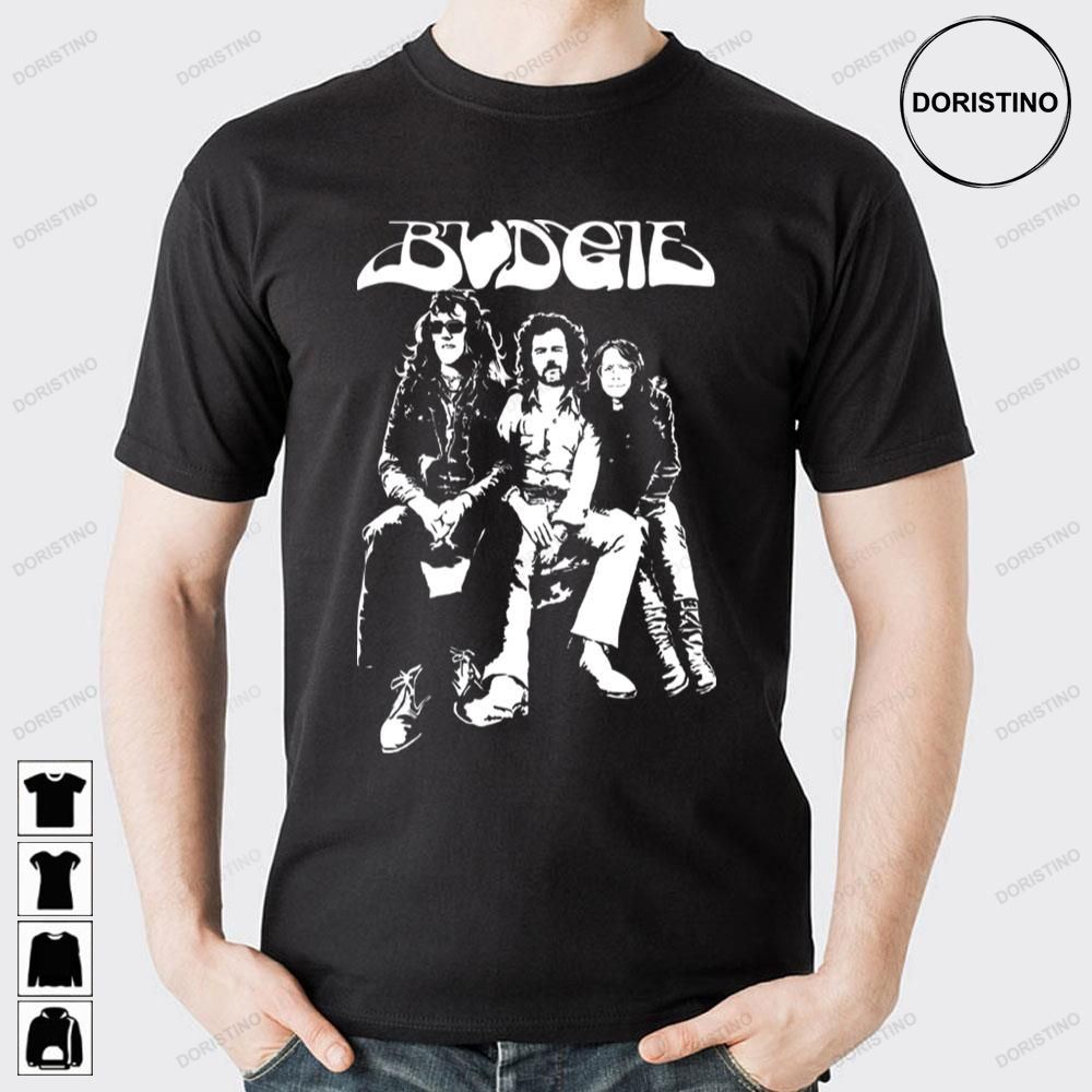 White In Black Budgie Band Doristino Limited Edition T-shirts