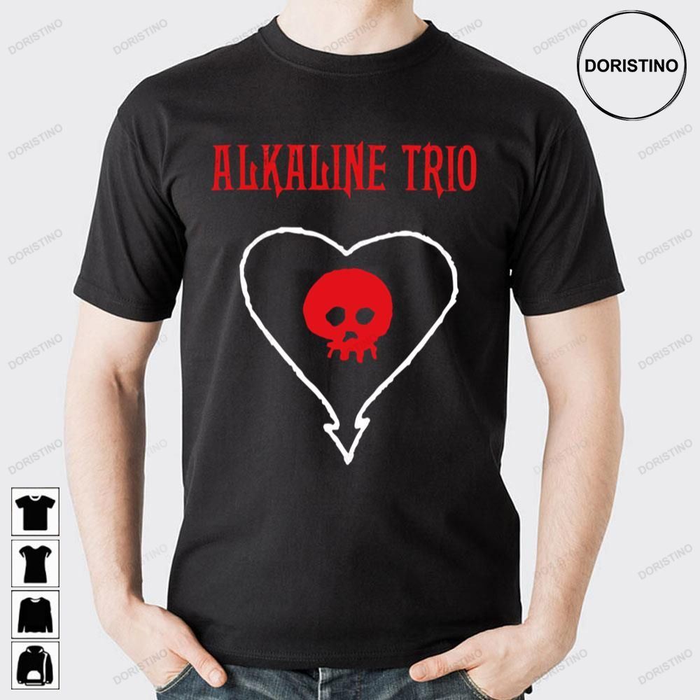 White Red Art Alkaline Trio Doristino Trending Style
