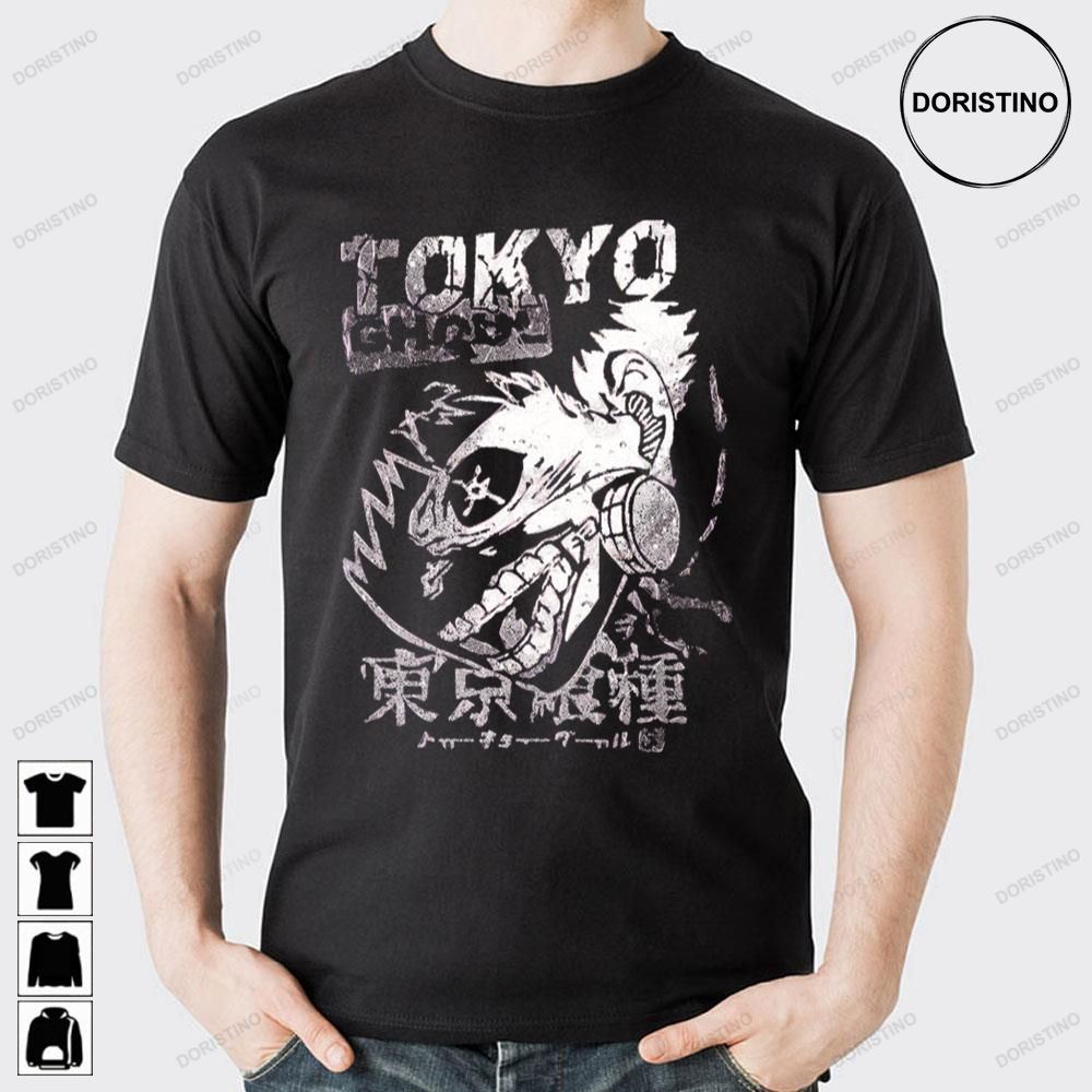 White Red Art Tokyo Ghoul Doristino Limited Edition T-shirts