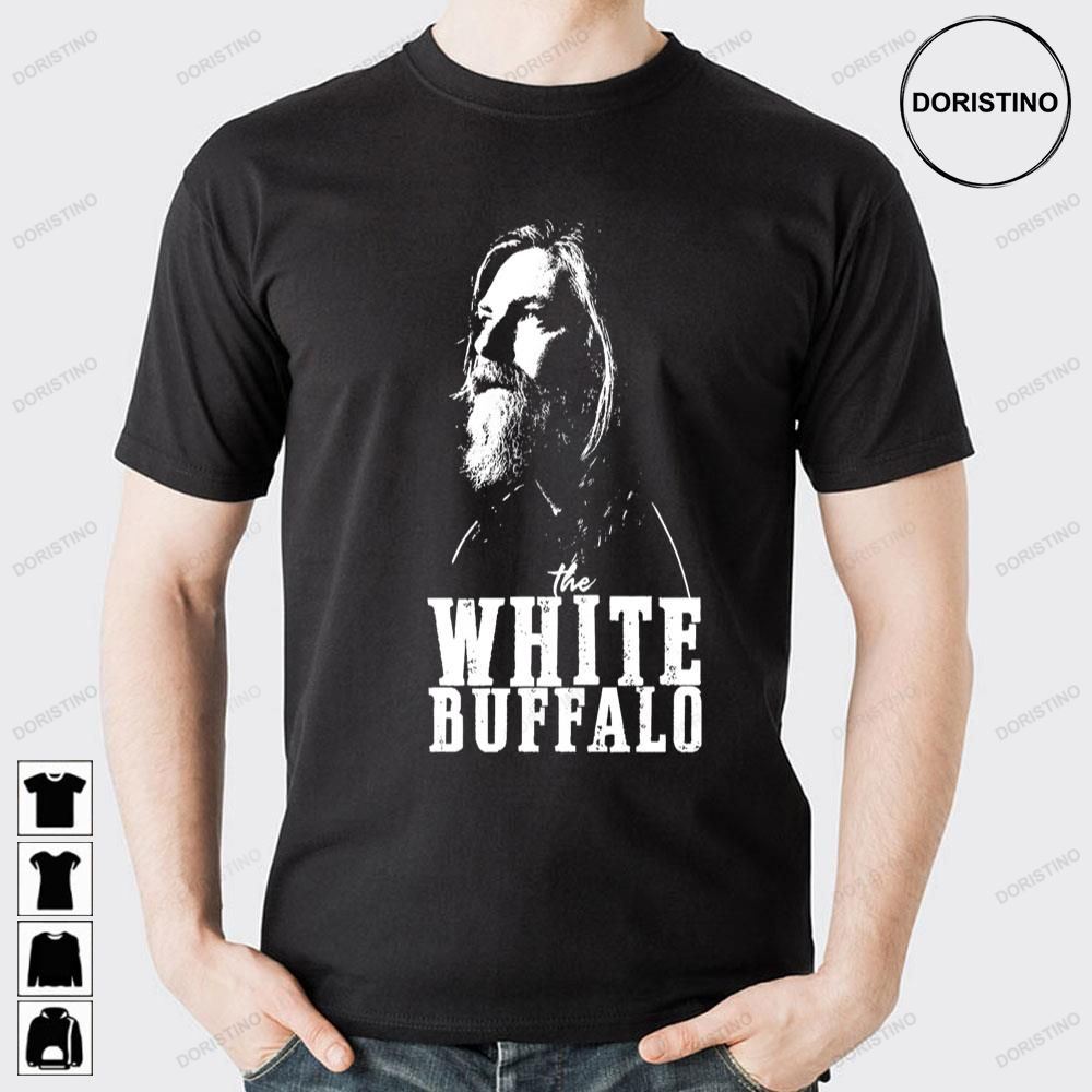 White Stencil Buffalo Doristino Limited Edition T-shirts