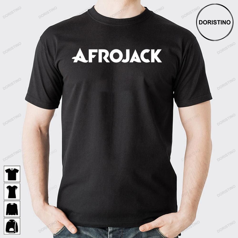 White Text Afrojack Logo Doristino Trending Style