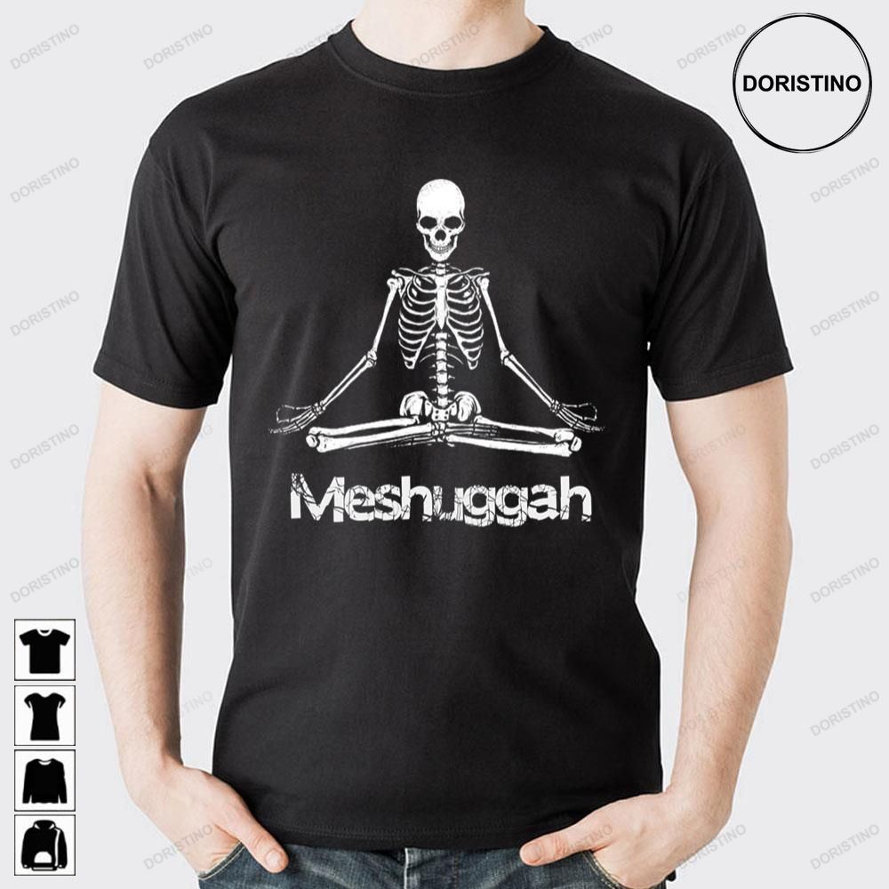 White Vintage Skull Yoga Meshuggah Doristino Trending Style