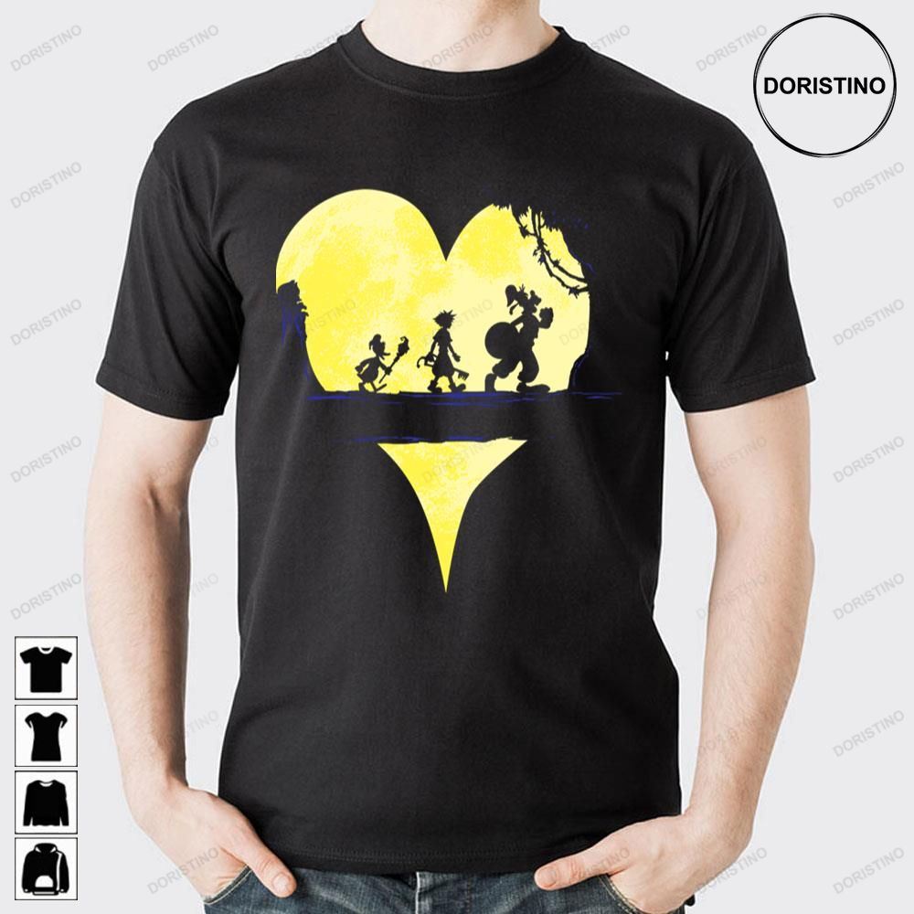 Yellow Art Heart Moonwalk Kingdom Hearts Doristino Awesome Shirts