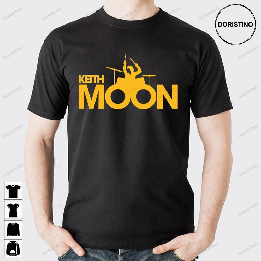 Yellow Art Keith Moon Logo Doristino Awesome Shirts