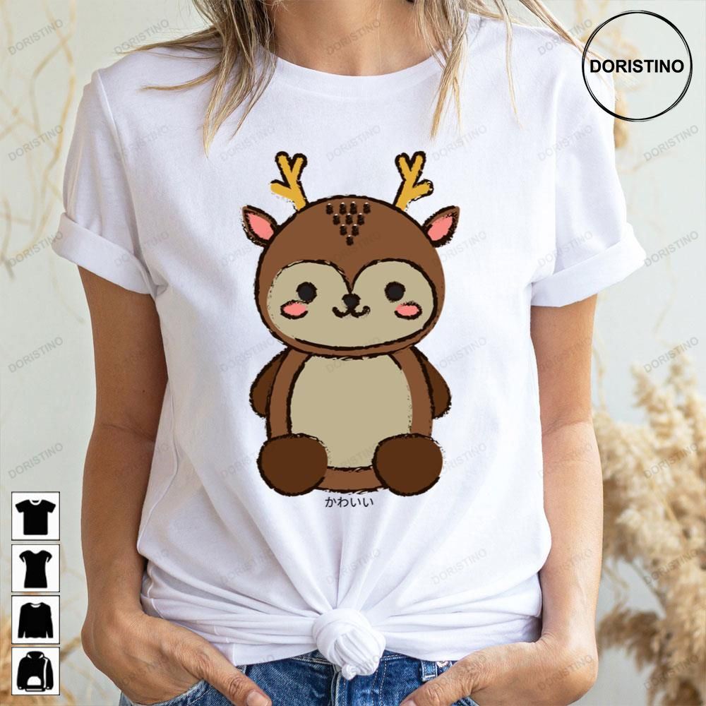 Kawaii Cute Deer Animal Artwork Limited Edition T-shirts