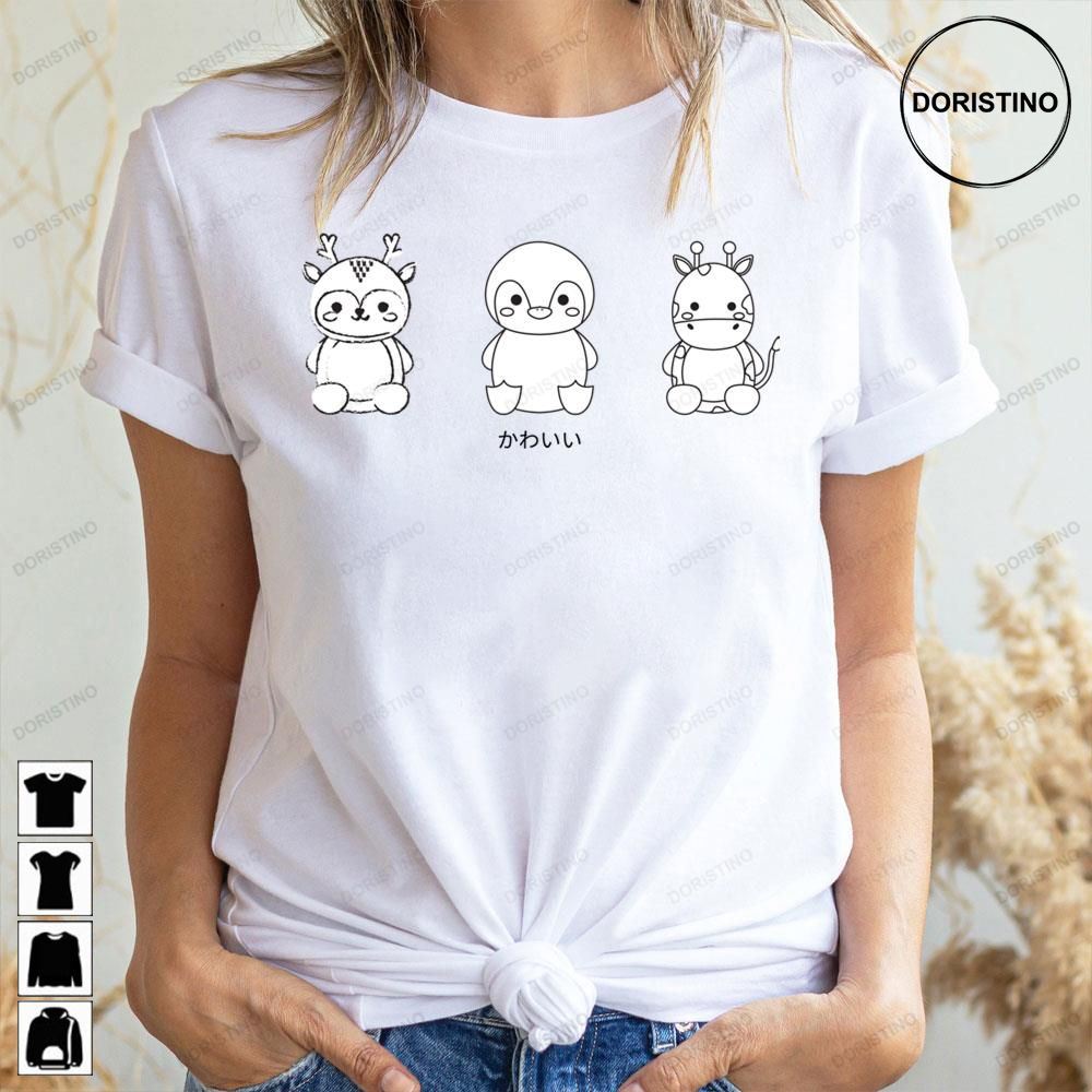 Kawaii Cute Deer Penguin Pony Artwork Limited Edition T-shirts