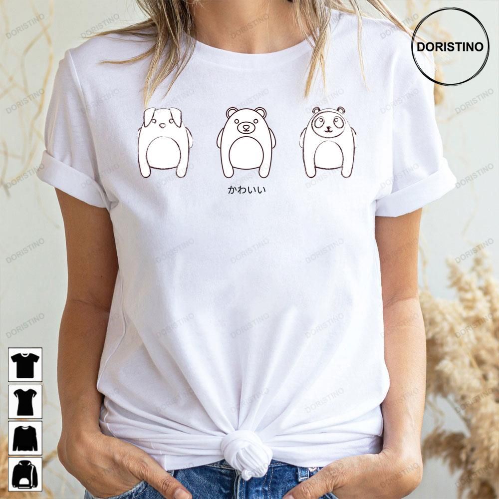Kawaii Cute Dog Bear Panda Animal Artwork Awesome Shirts