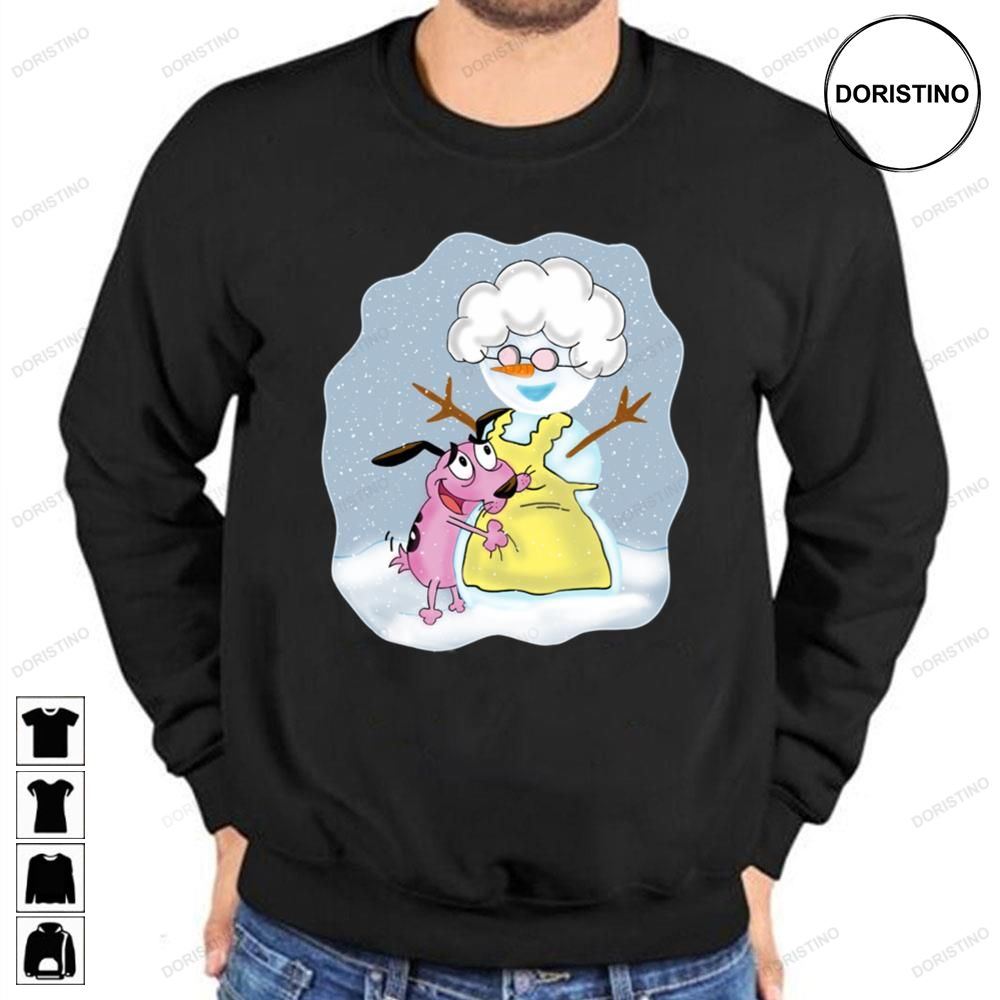 Courage The Cowardly Dog Winter Muriel Snowman Trending Style