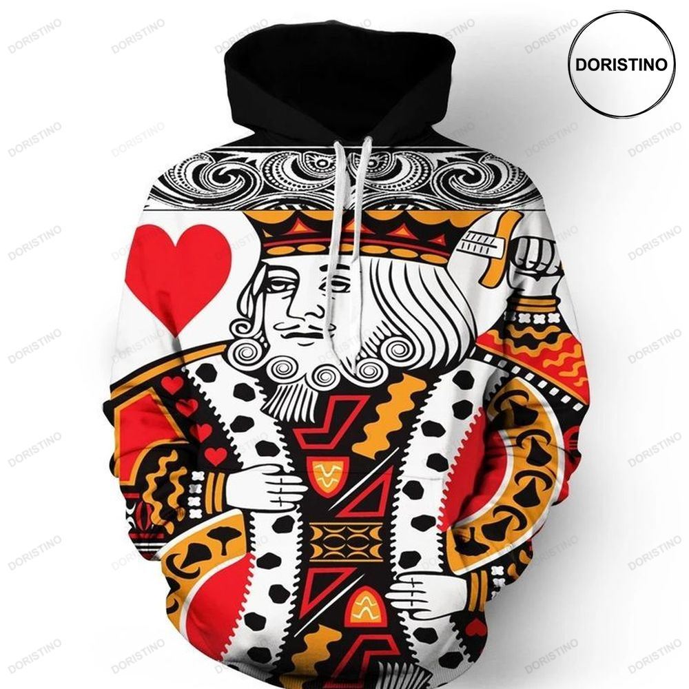 Poker King Of Hearts V2 Limited Edition 3d Hoodie
