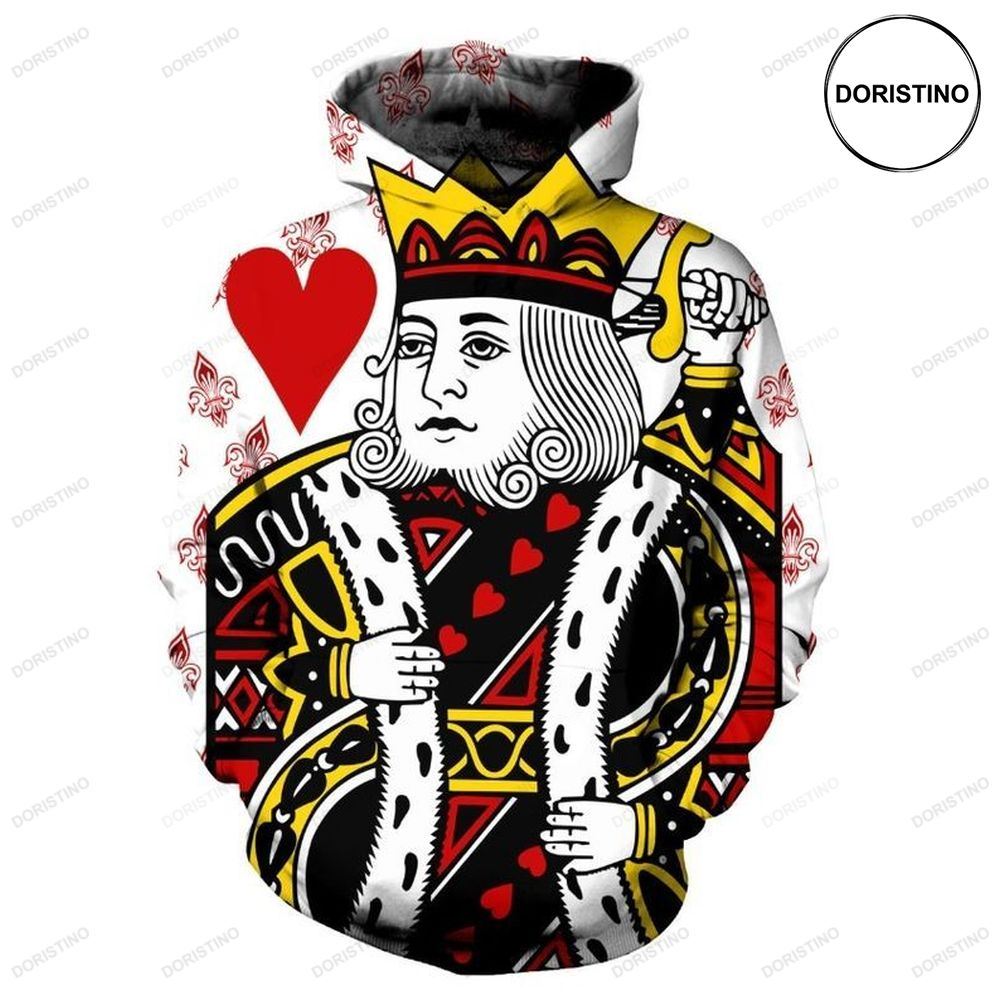 Poker King Of Hearts Limited Edition 3d Hoodie